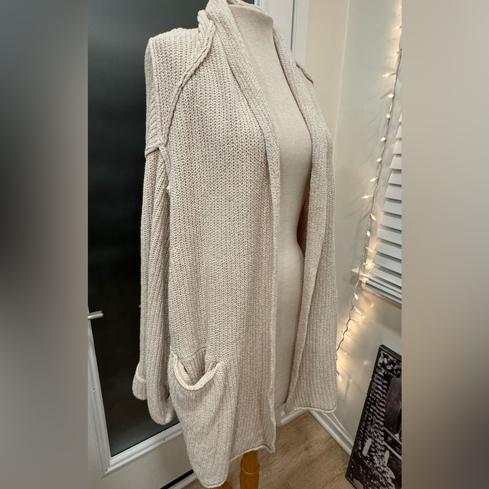 Free People Oversized Chunky Sweater Cardigan XS